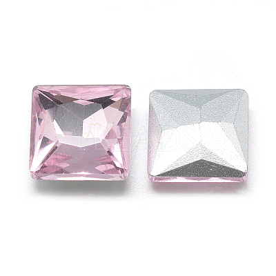 Pointed Back Glass Rhinestone Cabochons RGLA-T027-8x8mm-03-1