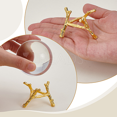 Alloy Crystal Ball Holders ODIS-WH0007-59A-G-1