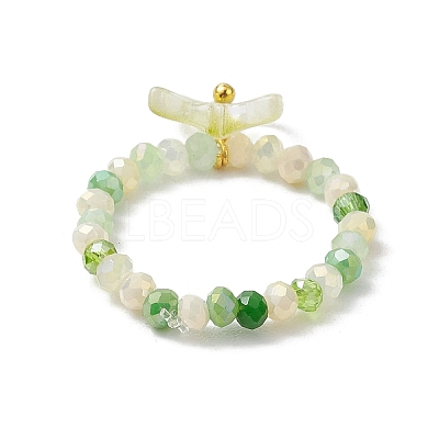Glass Stretch Rings for Women RJEW-JR00839-1