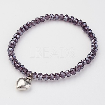 Glass Beads Stretch Bracelets X-BJEW-JB02450-1
