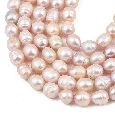 Natural Cultured Freshwater Pearl Beads Strands PEAR-F020-24B-1