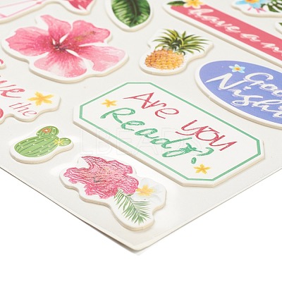 Paper Glitter Self-adhesive Sticker DIY-A017-01E-1