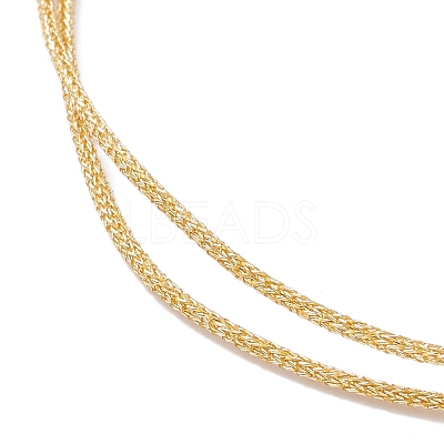 6Pcs 6 Colors Polyester Braided Cord Bracelet Making AJEW-JB01375-1