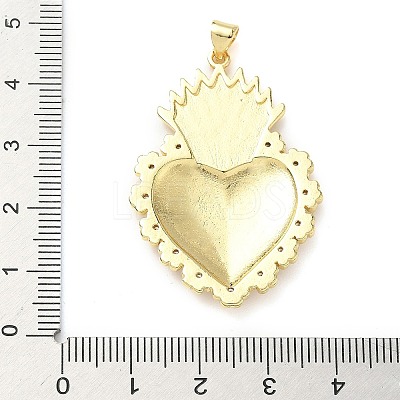 Brass Micro Pave Cubic Zirconia Pendants KK-I379-03G-H-1