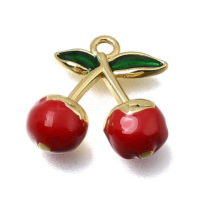 Brass Enamel Pendants KK-K427-14A-01-1