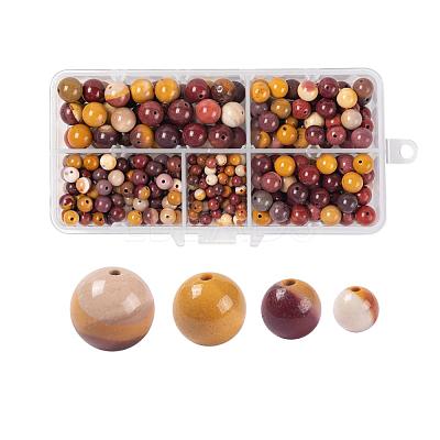 340Pcs 4 Sizes Natural Mookaite Beads G-LS0001-34-1