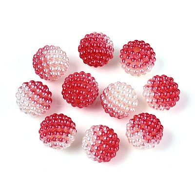 Imitation Pearl Acrylic Beads OACR-T004-15mm-10-1