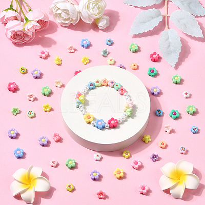 300Pcs 3 Styles Opaque Acrylic Beads MACR-SP0002-05-1