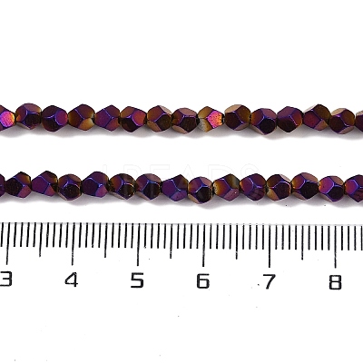 Electroplated Synthetic Non-magnetic Hematite Beads Strands G-A234-G03-01D-1
