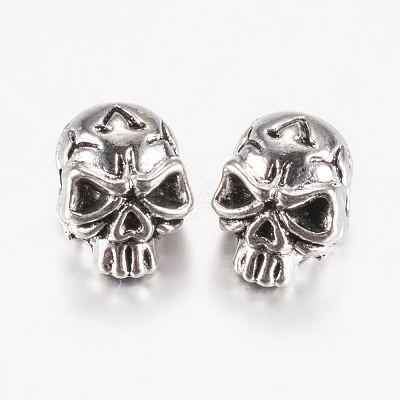 Tibetan Style Alloy Beads A-PALLOY-F200-11AS-1