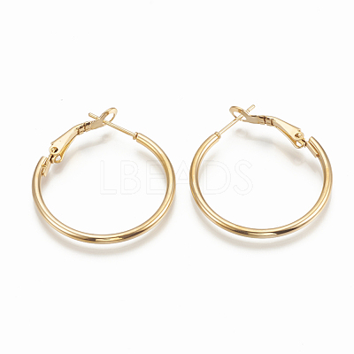 304 Stainless Steel Hoop Earrings STAS-S078-08-40mm-1