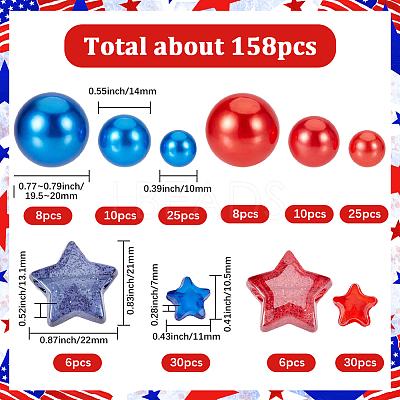 86Pcs 3 Styles Plastic Imitation Pearl Beads OACR-SP0001-75-1