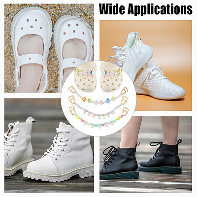 6Pcs 3 Styles Candy Series Acrylic Boot Strap Chains FIND-GO00001-1