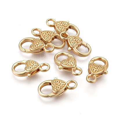 Tibetan Style Heart Lobster Claw Clasps LS-LF014Y-MG-NR-1