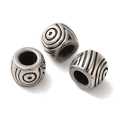 304 Stainless Steel European Beads STAS-A080-35AS-1