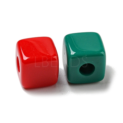Opaque Acrylic Beads X-PACR-C006-19-1