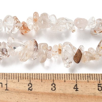 Natural Rutilated Quartz Beads Strands X-G-M205-96-1