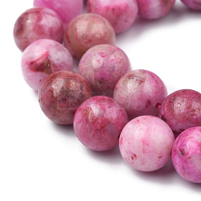 Natural Gemstone Hemimorphite Round Beads Strands G-L145-8mm-02-1