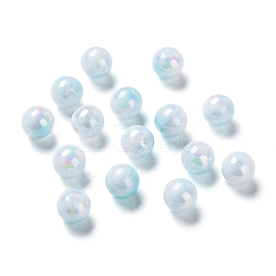 Two Tone Opaque Acrylic Beads SACR-P024-01A-W09-1