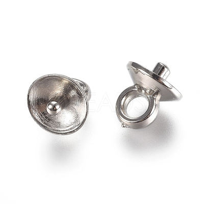 CCB Plastic Cup Pearl Peg Bails Pin Pendants CCB-L013-02A-P-1