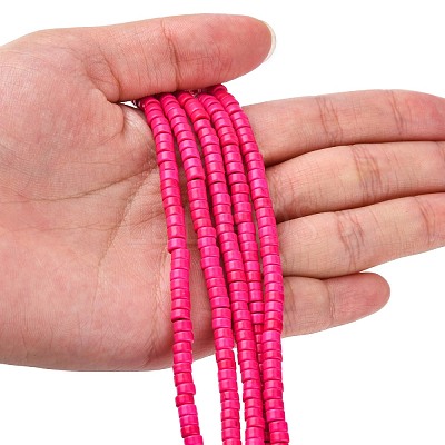 Synthetic Turquoise Beads Strands TURQ-G110-4x2mm-04-1