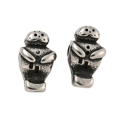 Animal 304 Stainless Steel Beads STAS-E214-11AS-11-1