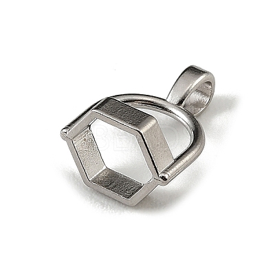 304 Stainless Steel Pendant Bails KK-F364-01P-1
