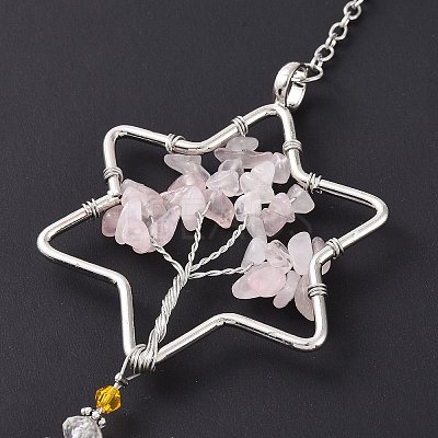Teardrop Acrylic Beads Big Pendant Decorations HJEW-D029-01P-B-1