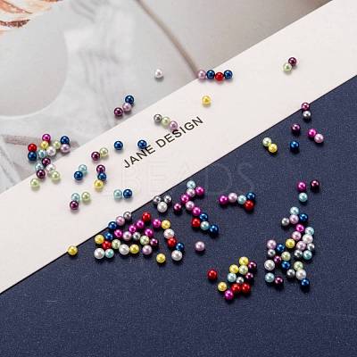 Imitation Pearl Acrylic Beads OACR-S011-3mm-M-1