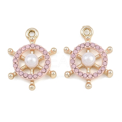 Alloy & Resin & ABS Plastic Pearl Pendants RE-CBA415D-37G-1