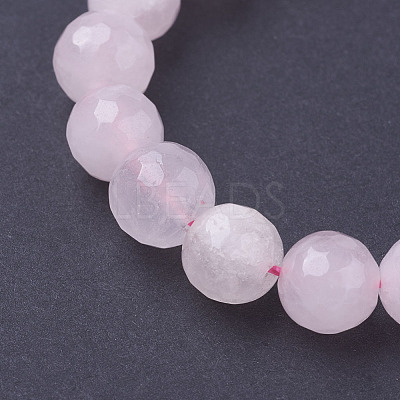 Natural Rose Quartz Beads Strands X-G-G099-F8mm-15-1