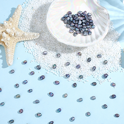 120Pcs Dyed Natural Cultured Freshwater Pearl Beads PEAR-PA0001-07A-1