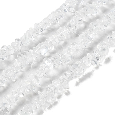 Spray Painted Transparent Glass Beads Strands GLAA-P060-01A-14-1