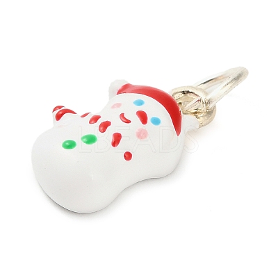 Christmas Themes Alloy Enamel Pendants FIND-I063-01F-1