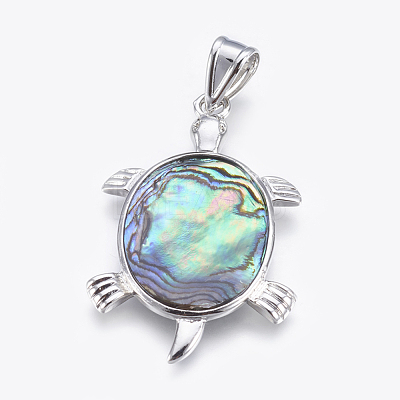 Abalone Shell/Paua ShellJewelry Sets X-SJEW-P089-02-1