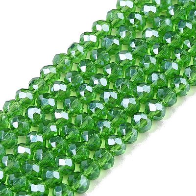 Electroplate Glass Beads Strands EGLA-A044-T2mm-A11-1
