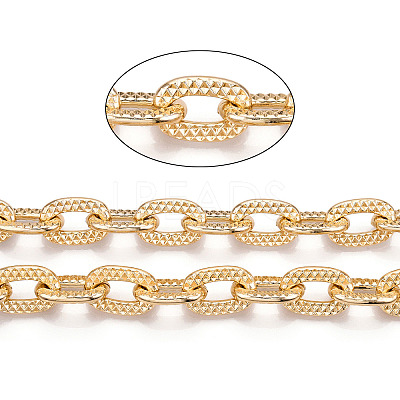 Aluminum Textured Cable Chain CHA-N003-45KCG-1