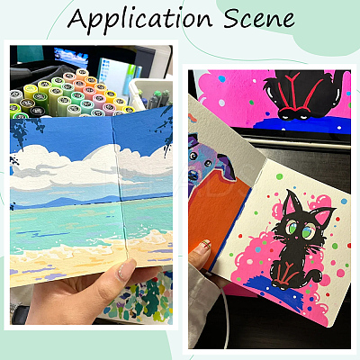 1Pc Portable Art Drawing Sketchbooks AJEW-SP0004-28C-02-1
