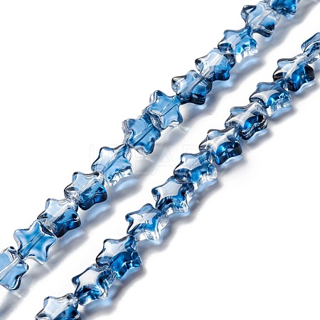 Transparent Glass Beads Strand GLAA-F112-02H-1