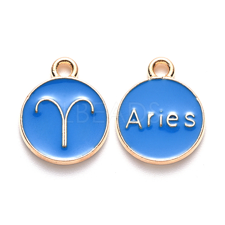 Alloy Enamel Pendants ENAM-S124-01B-02A-1
