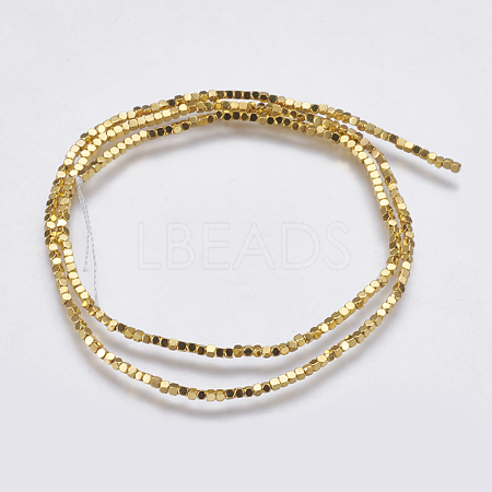 Electroplate Non-magnetic Synthetic Hematite Bead Strands G-K237-08P-1