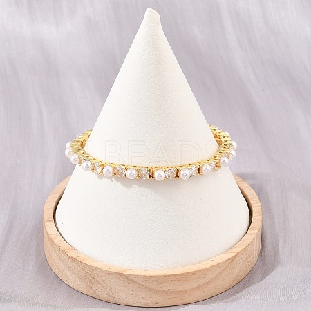 Brass Pave Clear Cubic Zirconia Tennis Bracelets for Women KK-CBA68DA-08G-1