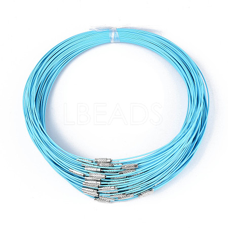 Stainless Steel Wire Necklace Cord DIY Jewelry Making TWIR-R003-14-1