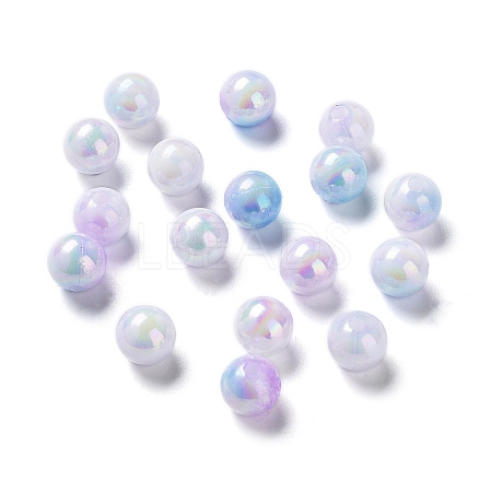 Two Tone Opaque Acrylic Beads SACR-P024-01A-W10-1