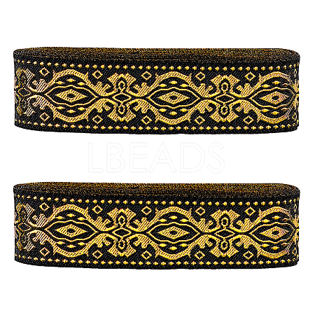 Ethnic Style Embroidery Polyester Ribbons OCOR-WH0060-53A-1