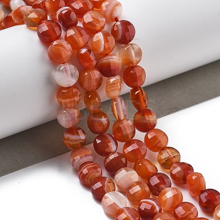 Natural Red Agate Beads Strands G-C179-A02-02-1