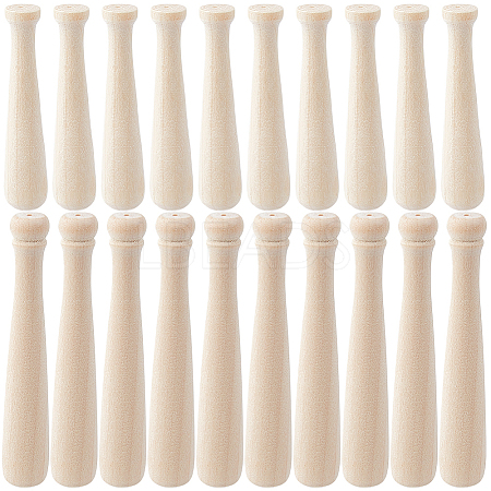 40Pcs 2 Styles Schima Wood Beads WOOD-GF0002-41-1
