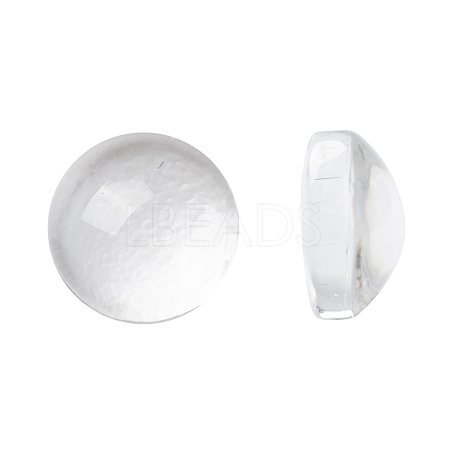 Transparent Glass Cabochons X-GGLA-R026-6mm-1
