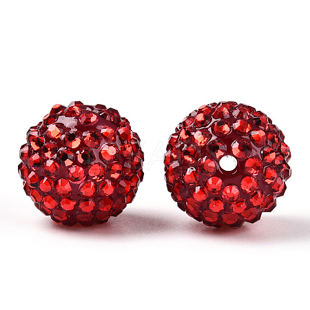 Transparent Resin Rhinestone Graduated Beads RESI-S314-10x12-05-1