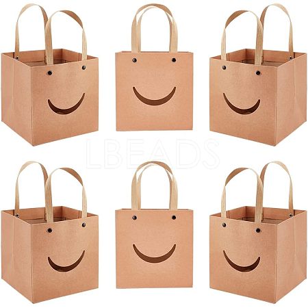 Funny Craft Paper Handbags CARB-WH0018-02A-1